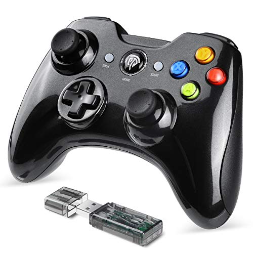 EasySMX Mando Inalámbrico, [Regalos Originales] 2.4GHz Gaming Controller Gamepad Joystick con Doble Vibración, Batería de Litio Juega con 8 Horas para PS3 / PC/Android Phones/Tablets/TV Box