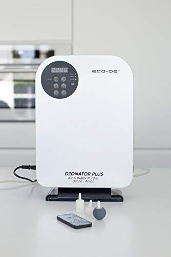 ECO-DE Generador de Ozono portátil, Mando a Distancia, programable, purificador Agua, Alimentos Ozonator Plus 500mg/h