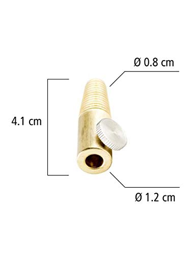 Edelstahl Träume - 500 ° c grado horno leña bimetálico y horno horno barbacoa termómetro analógico. diámetro de 62 mm y 30 cm de largo