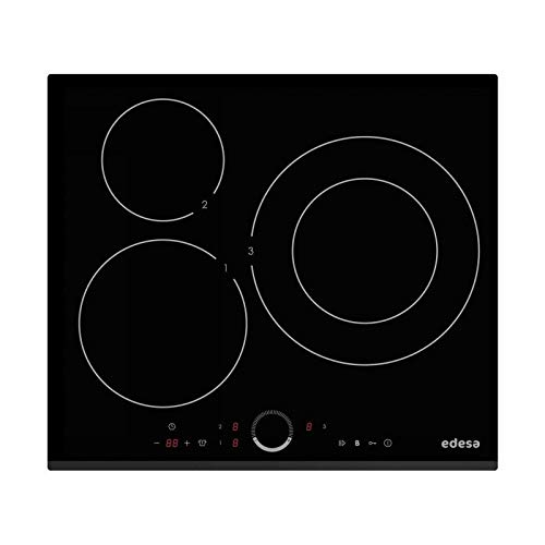 Edesa EIR-6330 B Integrado Con - Placa (Integrado, Con placa de inducción, Vidrio, Negro, 1500 W, Alrededor)