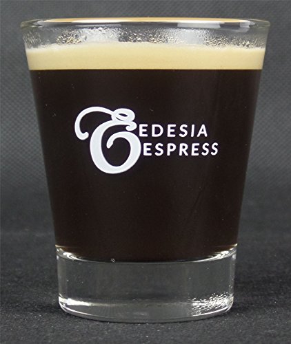 EDESIA ESPRESS - Vaso medidor para café expreso - Marcas en blanco - 85 ml