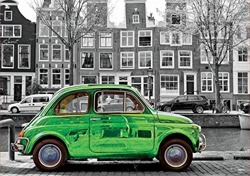 Educa Borras - Serie Coloured B&W, Puzzle 1.000 piezas Coche en Ámsterdam (18000)