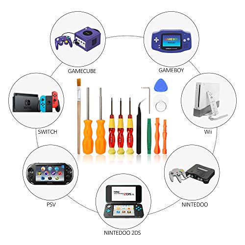 E·Durable Juego de Destornilladores para Nintendo, Triwing Destornilladores Kit de Herramienta de Reparación de Destornillador de Precisión para Consola Nintendo Switch, Nintendo DS, Wii, Consola