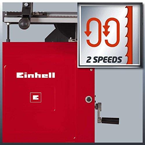 Einhell 4308055 Sierra de cinta, 750 W, 240 V, rojo, 1145 x 530 x 445 mm