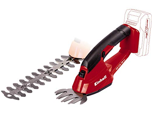 Einhell Expert GE-CG 18 Li Solo - Tijera de césped inalámbrica (10 cm, 20 cm), color rojo