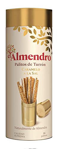 El Almendro Palitos De Turrón De Almendra Y Caramelo A La Sal - 136 Gr