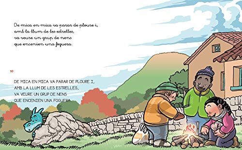 El Drac Que No Tenia Foc: En lletra de PAL i lletra lligada: Llibre infantil per aprendre a llegir en català: 4 (Plou i Fa Sol (TEXT EN LLETRA DE PAL I LLIGADA))