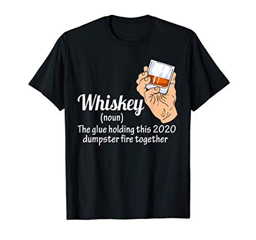 El whisky es el pegamento que mantiene juntos contenedor Camiseta