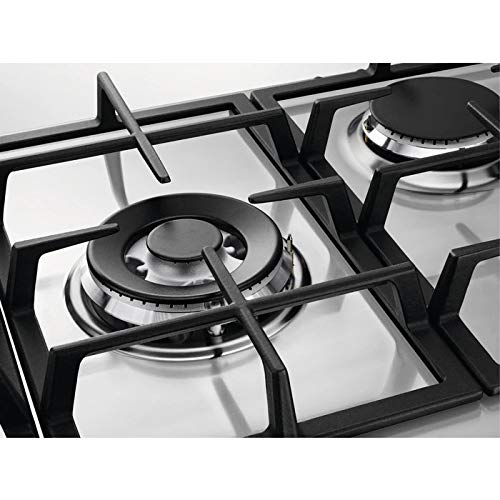 Electrolux KGS7536XX hobs Blanco Integrado Encimera de gas - Placa (Blanco, Integrado, Encimera de gas, Acero inoxidable, 1000 W, Alrededor)