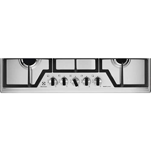 Electrolux KGS7536XX hobs Blanco Integrado Encimera de gas - Placa (Blanco, Integrado, Encimera de gas, Acero inoxidable, 1000 W, Alrededor)