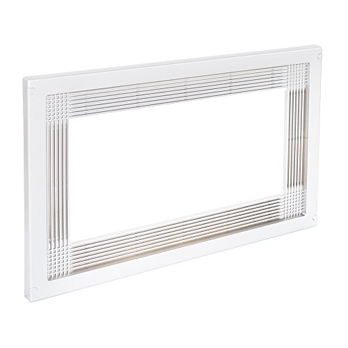 Emuca 8934715 Marco para encastrar microondas en mueble de 60cm en plástico blanco