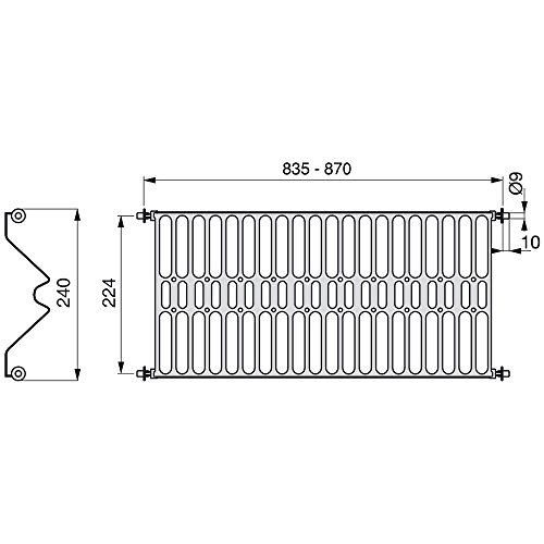 EMUCA - Escurridor de Platos y Vasos de Acero Inoxidable para Muebles de Cocina de Ancho 90 cm