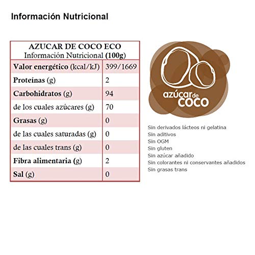 Energy Feelings Azúcar de Coco Ecológico, XXL - 1000 gr