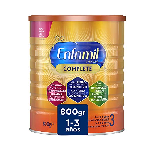 Enfamil Premium Complete 3 - Leche Infantil de Continuación para Lactantes Niños de 1 a 3 Años, 800 gr