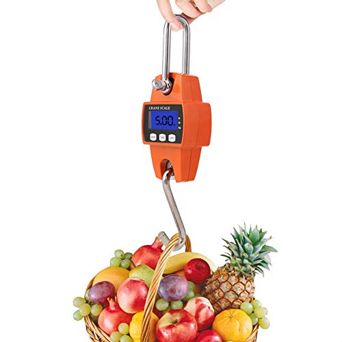 Enganche Scale-LCD portátil digital electrónica Mini colgante carga de la escala de 300 kg con gancho