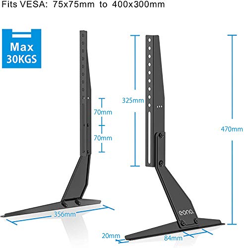 Eono by Amazon - Soporte para TV Pedestal de TV OLED LCD LED Plasma Plano 23-43 Pulgadas