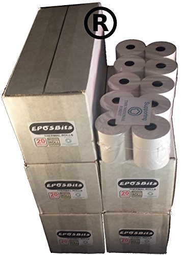 eposbits® marca rollos para Casio SE-G1 SEG1 se G1 rosa caja registradora – 100 rollos