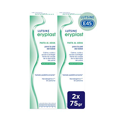 Eryplast Lutsine E45 - Pasta al Agua Crema Pañal Bebé - 2x75g