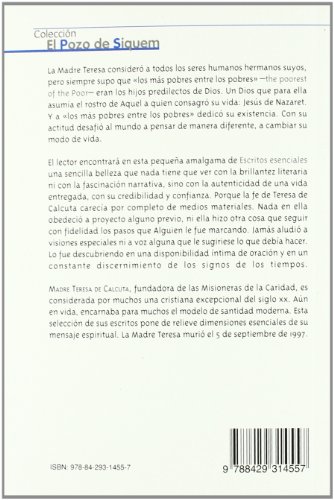 Escritos esenciales de la Madre Teresa de Calcuta: Introducción y edición: Jean Maalouf: 140 (Pozo de Siquem)