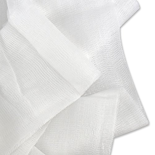 Esnow 5pcs 100% algodón Uncleached algodón reutilizables filtro o tamiz para decoraciones de Navidad, cocina, hacer queso, leche de nueces de tensión, Basting Turquía, 20 SqFt / 3 yardas