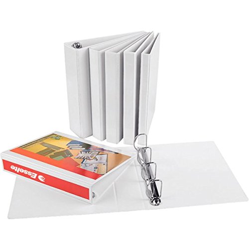 Esselte Group 49700 Essentials - Archivador para presentación (con anillas personalizable, A4, capacidad para 140 hojas, cartón recubierto de polipropileno, anillas 40mm), color blanco