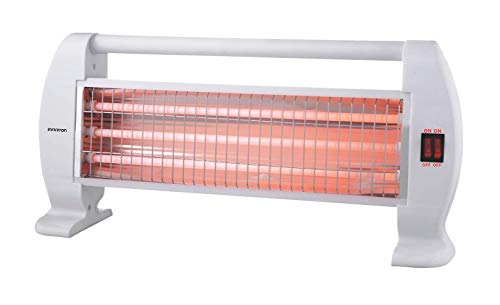 Estufa DE Cuarzo HQP-120 INFINITON 1200W (Control de Temperatura con termostato mecánico, 2 Niveles de Potencia, Seguro Anti-vuelco)