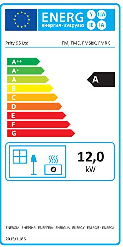 Estufa de leña Estufa de cocina Cocina Chimenea 12kw Prity FME