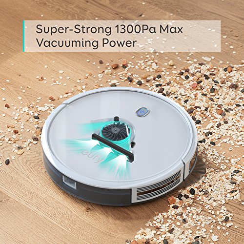 eufy (BoostIQ RoboVac 11S (Slim), Ultra Fino, 1300 Pa de Potencia de succión, Silencioso, Robot Aspirador con Auto Recarga, aspira y Limpia Suelos y alfombras.