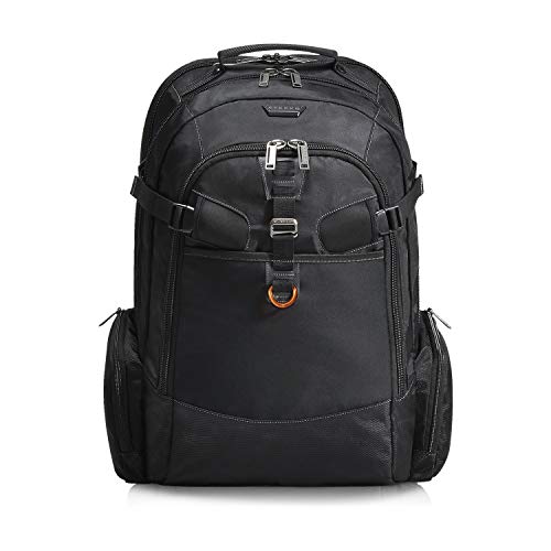 Everki - Mochila para portátiles de hasta 18,4 Pulgadas (46,7 cm) con una organización Inteligente, Mucho Espacio de Almacenamiento y Otras características, Negro