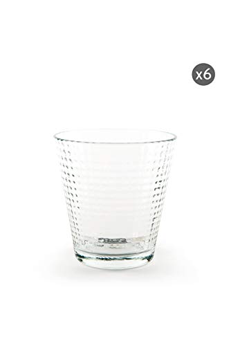 Excelsa Oslo - Juego de 6 vasos de agua, vidrio prensado