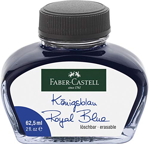 Faber-Castell - Tintero (cristal), color azul cobalto