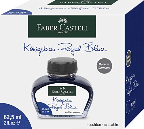 Faber-Castell - Tintero (cristal), color azul cobalto