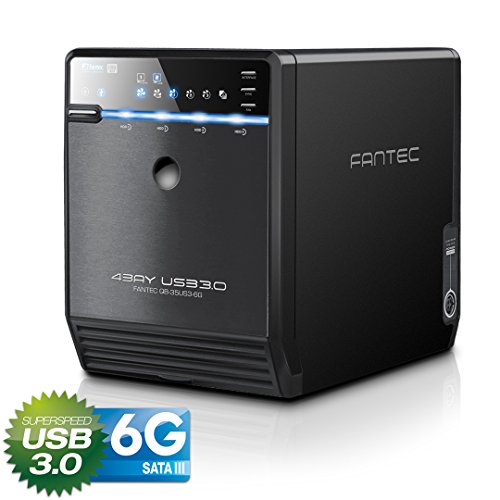 FANTEC QB-35US3-6G - Carcasa para 4 discos duros de 3.5″ con USB 3.0 & eSATA