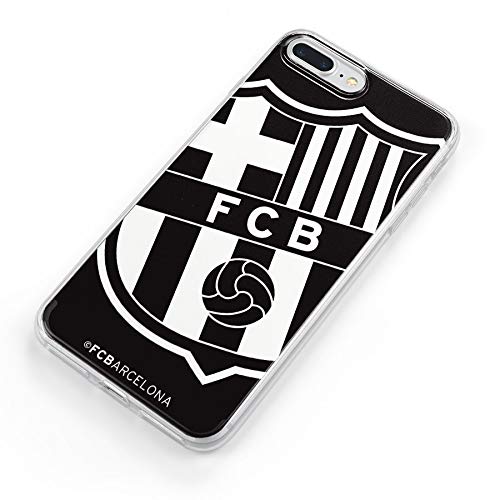 FC. Barcelona Funda para Xiaomi Mi A1 y Xiaomi Mi 5X Escudo Grande Negro - Funda móvil de Silicona Flexible y Resistente para Proteger tu Smartphone