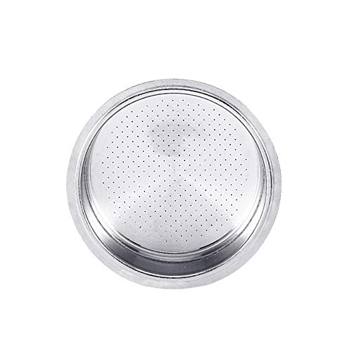 Fdit Café 2 Taza 51mm No Recipiente del Filtro a presión para Breville Delonghi Krups