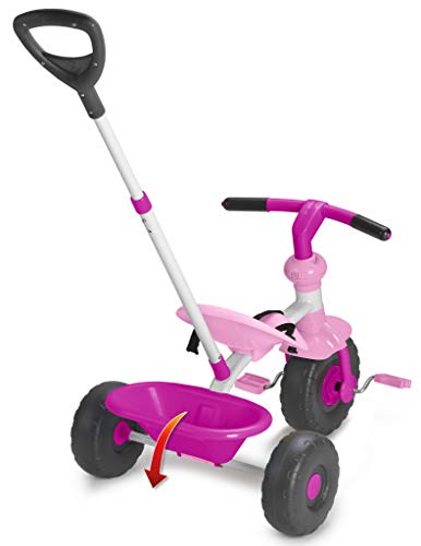 FEBER 800012140 Baby Trike Pink - Triciclo Rosa para niños y niñas de 1 a 3 años