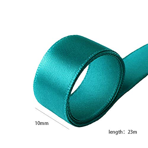 FengHuiHome [23 m / 10mm] Cinta de Raso, Cinta de poliéster para Paquete Envoltura de Regalo, Lazo para el Cabello Clip de la Toma de Accesorios, Costura, decoración de la Boda