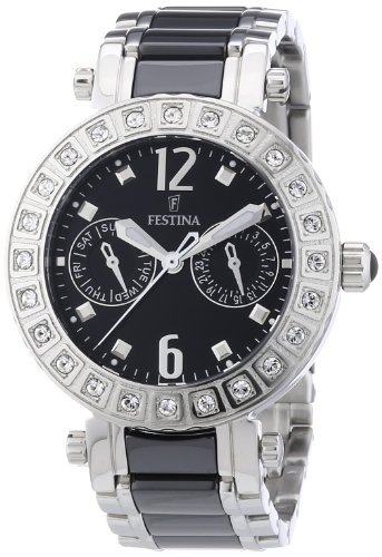 Festina Trend Multifunktion Keramik F16587/3 - Reloj analógico de Cuarzo para Mujer, Correa de cerámica Multicolor