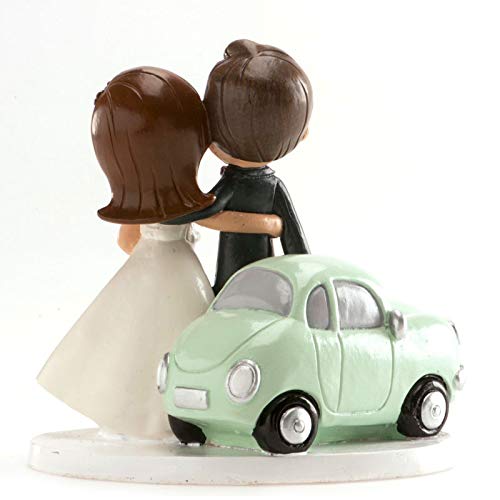 Figura boda PERSONALIZADA novios coche tarta figuras GRABADAS