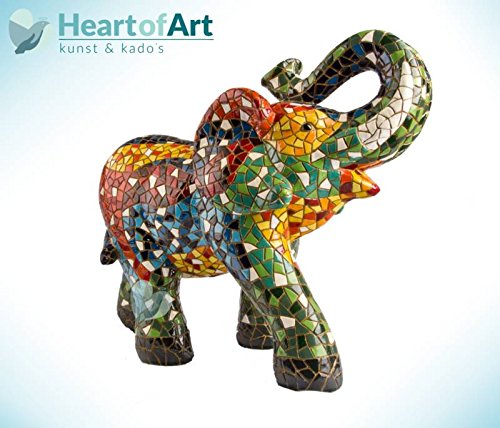 Figura Elefante Multicolor en Mosaico de la Colección Trencadis Antonio Gaudí