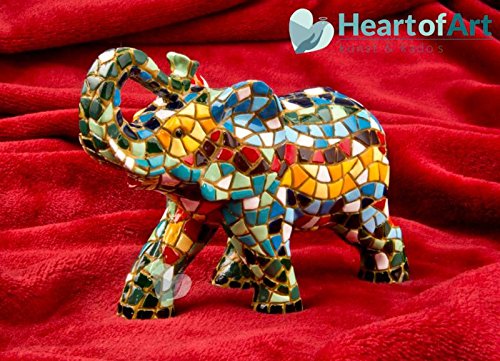 Figura Elefante Multicolor en Mosaico de la Colección Trencadis Antonio Gaudí