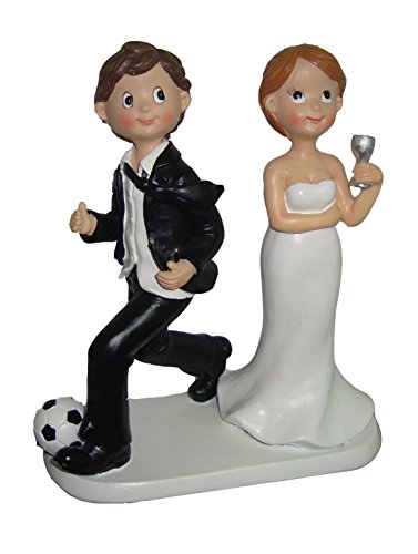 Figura Pastel Futbolista - Figuras Pastel Tartas Bodas Nupciales Fútbol Balón - Comprar Figuras Baratas de pastel para Bodas Online