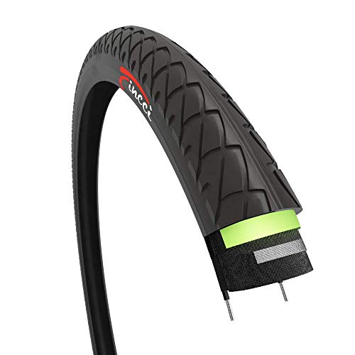 Fincci Par 26 x 1,95 Pulgadas 53-559 Cubiertas con 2.5mm Anti Pinchazo para Carretera MTB Montaña Hibrida Bici Bicicleta (Paquete de 2)