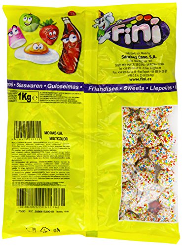 Fini - Mora multicolor, caramelo de goma, 1 kg