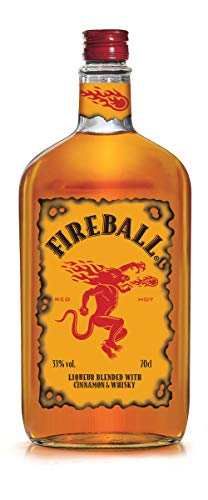 Fireball Cinnamon Whisky - botella de Licor de Whisky infusionado con canela - 700ml