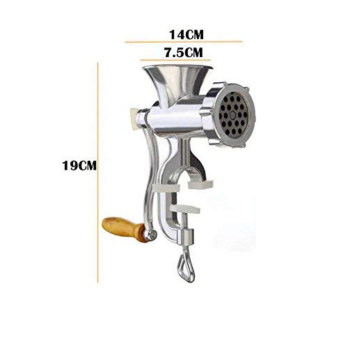 Fishyu Manual Triturador de Carne & Máquina para Hacer Chorizos Triturador de Carne Triturador de Carne Pasta Maker Crank