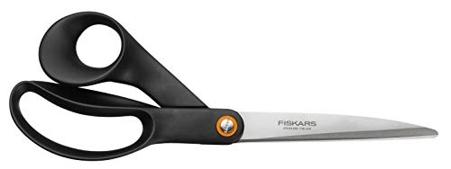 Fiskars Tijeras universales, Longitud total: 24 cm, Acero de calidad/Plástico, Functional Form, Negro, 1019198