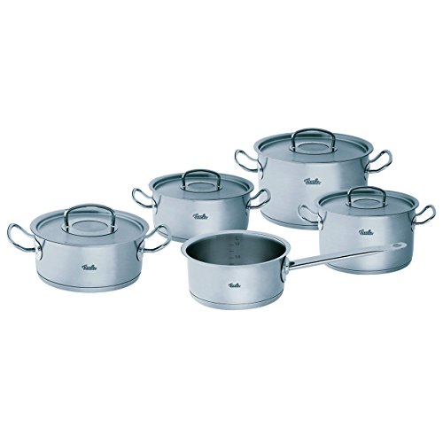 Fissler Original-Profi Collection Batería 5 Piezas, para Todo Tipo de cocinas, Acero Inoxidable 18/10