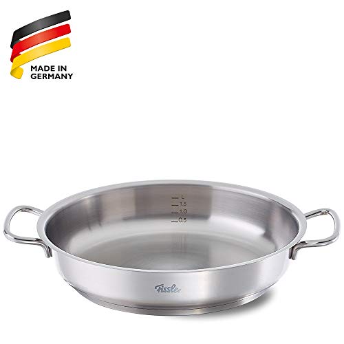 Fissler original-profi collection / sartén de servicio (Ø 32 cm) de acero inoxidable, borde alto, apta para cocinas de inducción, gas, vitrocerámica y eléctricas