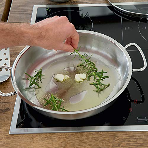 Fissler original-profi collection / sartén de servicio (Ø 32 cm) de acero inoxidable, borde alto, apta para cocinas de inducción, gas, vitrocerámica y eléctricas